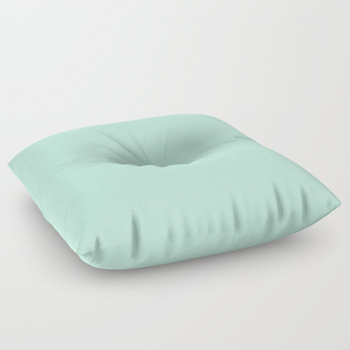 Mint Green Pastel Solid Color Block Spring Summer Floor Pillow