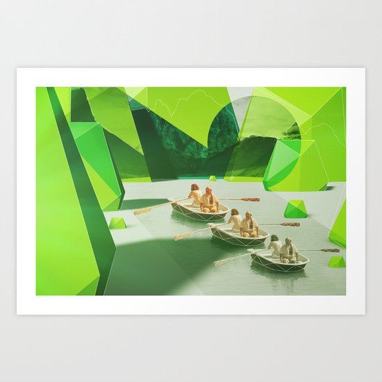 Row Your Boat Art Print