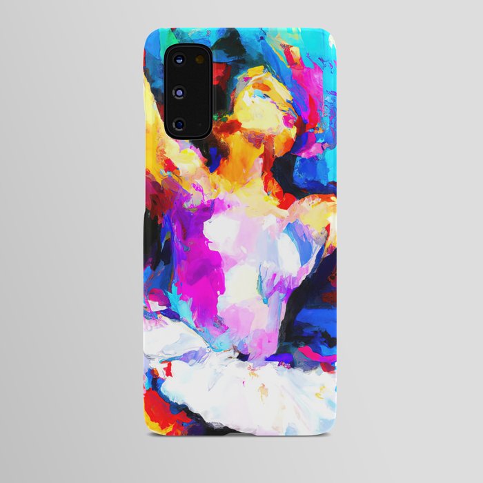 Ballerina dancing on stage Android Case