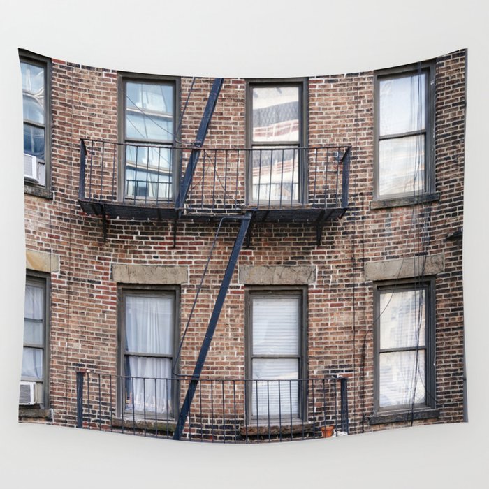 New York Fire Escape Wall Tapestry