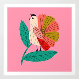 Happy Bird  Art Print