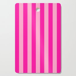 Pink Stripes Preppy Modern Cutting Board