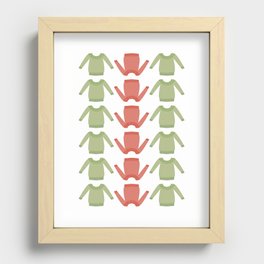 Sweater Weather: Holly Jolly Recessed Framed Print