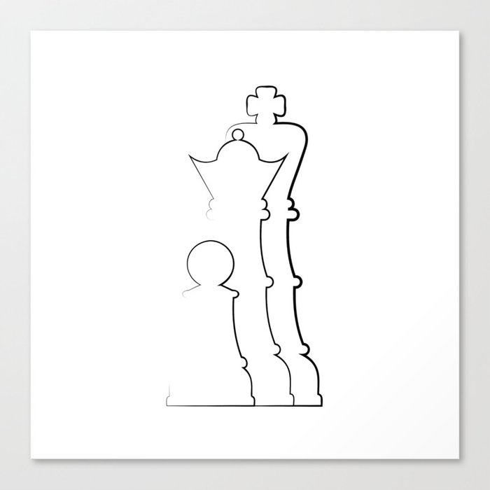 King and Queen Wall Art/Checkmate Chess Wall Art