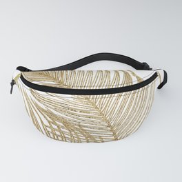Palm Leaves Finesse Line Art with Gold Foil #2 #minimal #decor #art #society6 Fanny Pack