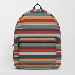 Boho retro linen pattern Backpack