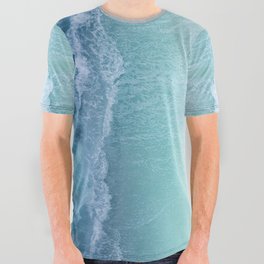 Turquoise Sea All Over Graphic Tee