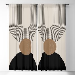 Mid Century Modern Abstract Art 10 Blackout Curtain