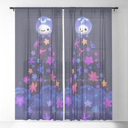 Moon and Star Sheer Curtain