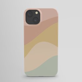 Abstract Color Waves - Neutral Pastel iPhone Case