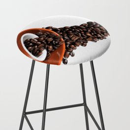 Red cup of espresso coffee beans Bar Stool