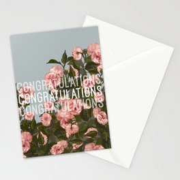 Congratulations//Roses Stationery Card