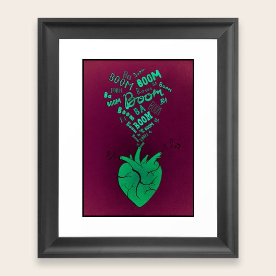 Boom Boom Boom Framed Art Print