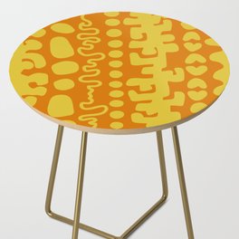 Abstract vintage color vertical pattern 2 Side Table
