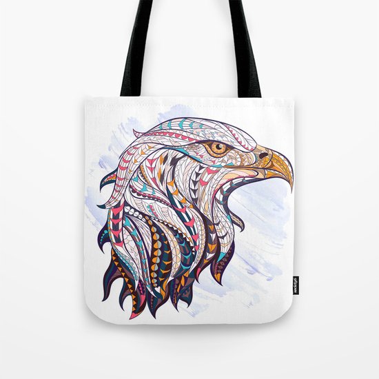Colorful Ethnic Eagle Tote Bag