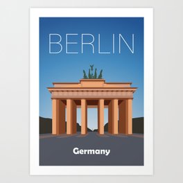 Berlin, Brandenburg Gate, Germany Art Print