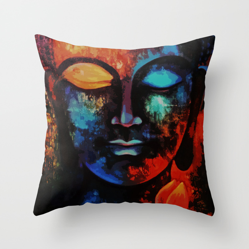 Lord Buddha Abstract Art Throw Pillow By Designhut Society6
