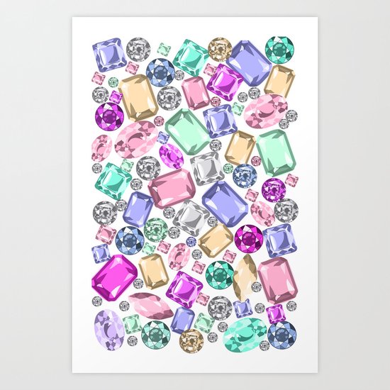 Jeweled Art Print