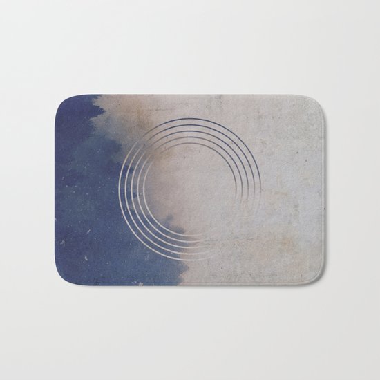 Circles into the Fog Bath Mat