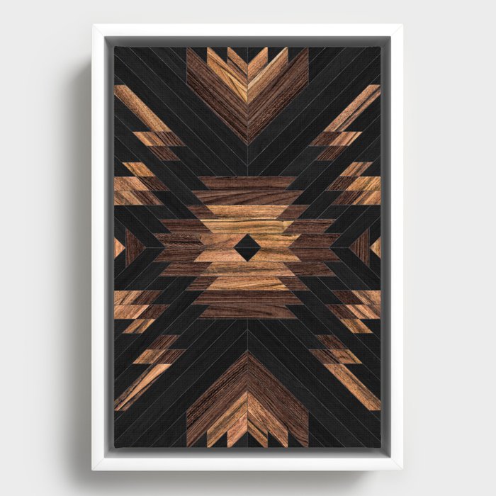 Urban Tribal Pattern No.7 - Aztec - Wood Framed Canvas