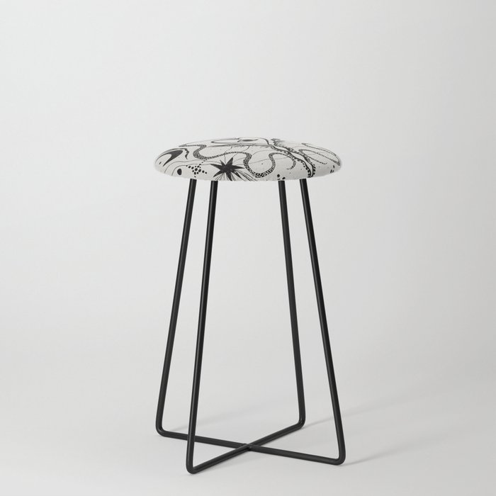 Love Energy Ink Counter Stool