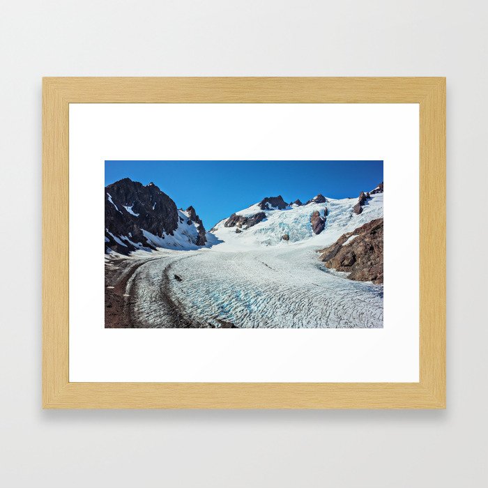 Blue Glacier Framed Art Print
