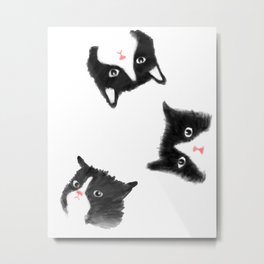 Cat painting Illustration Graphic Design Metal Print
