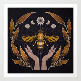 SAVE THE BEES Art Print