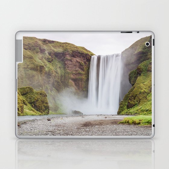 Skogafoss waterfall Laptop & iPad Skin