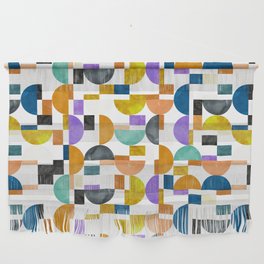 Colorful shapes pattern 93N Wall Hanging