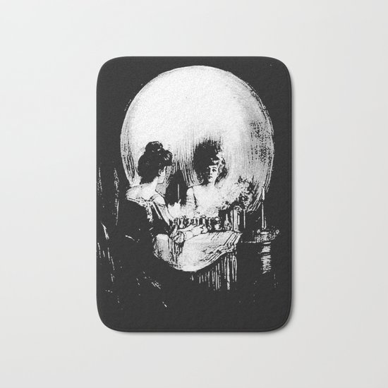 All Is Vanity: Halloween Life, Death, and Existence Bath Mat