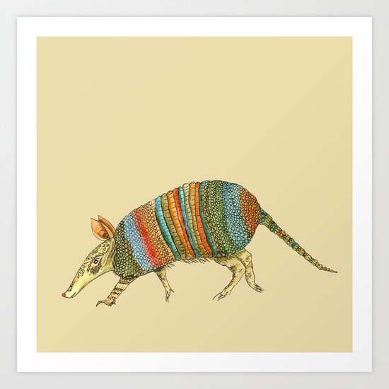Armadillo Art Print