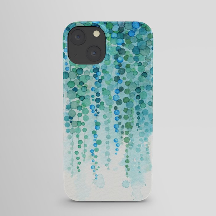 String of Pearls Watercolor iPhone Case