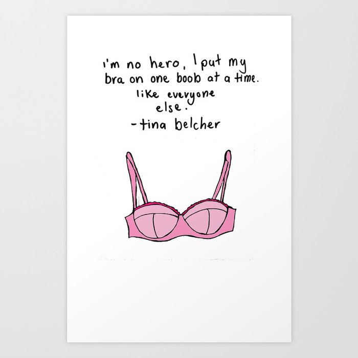 One Boob at a Time Art Print by The Found and The Lost