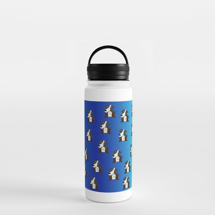 brown and grey dog Water Bottle