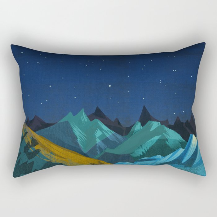 Blue Mountains Rectangular Pillow