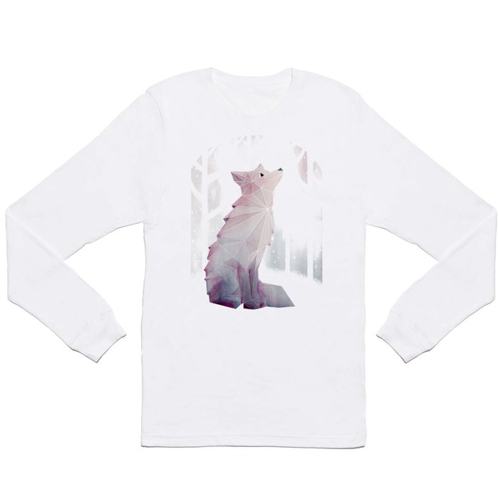 Fox in the Snow Long Sleeve T Shirt