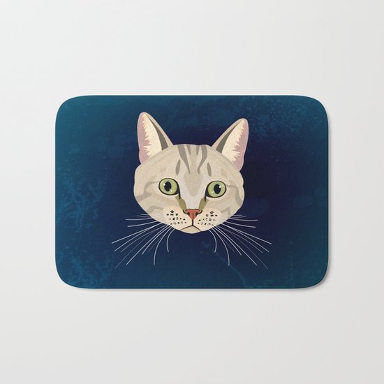 Tabby Cat Bath Mat