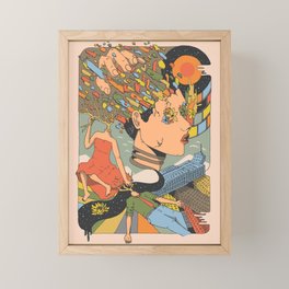 A Shattered Mind Framed Mini Art Print
