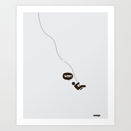 WTF? Columpio! Art Print