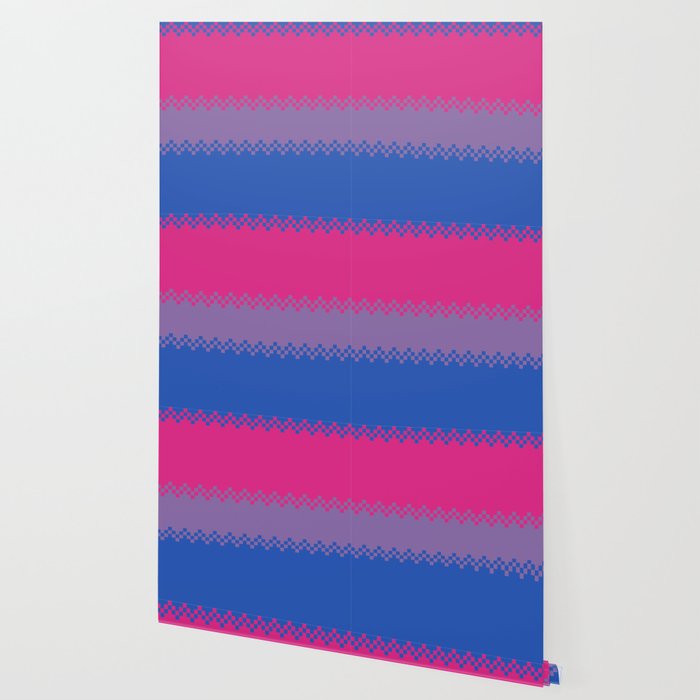 Pixel Pride Bi Pride Flag Wallpaper By Rogueonethousan Society6