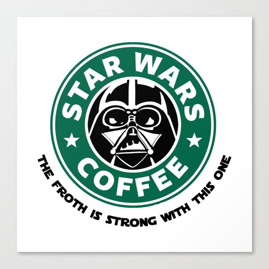 Star Wars Coffee Canvas Print