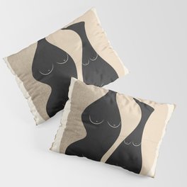 Modern Abstract Woman Body Vases 16 Pillow Sham