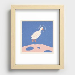 Space Goose Recessed Framed Print