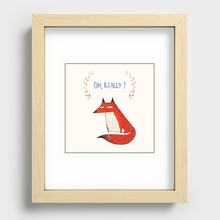 Postcard for your enemy Recessed Framed Print