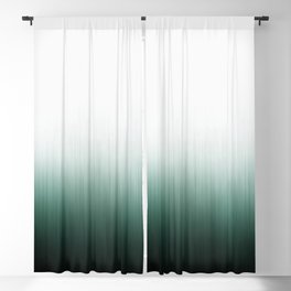 Ombre Forest Teal Fog Blackout Curtain