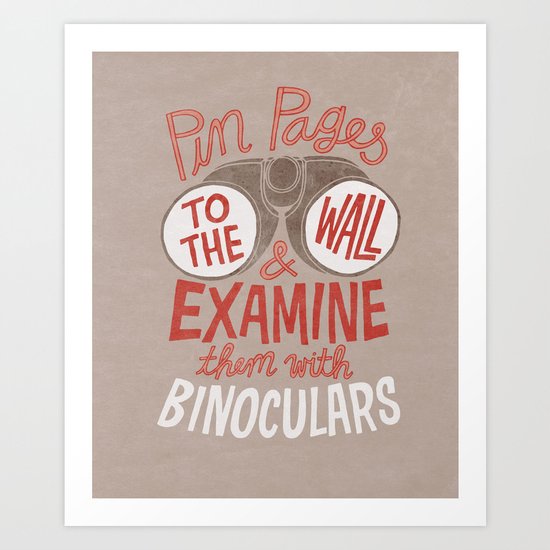 Pin Pages to the Wall Art Print