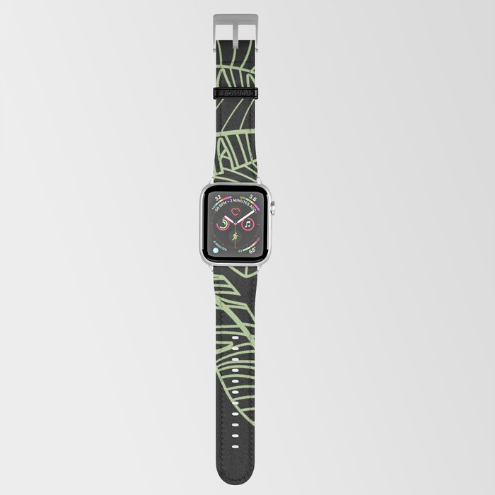 Bicolor minimalistic llarge leaves  Apple Watch Band