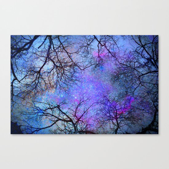 Sky dreams. Serial. Blue Canvas Print