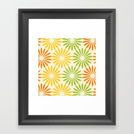 Zesty Burst Framed Art Print
